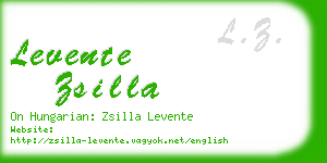 levente zsilla business card